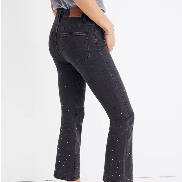 Cali Demi-Boot Jeans: Scattered Metallic Dots Edition - Picture 4 of 9